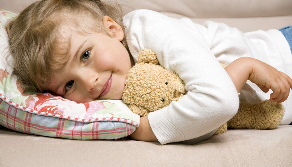 Hospice for Children Girl with Teddy Bear
