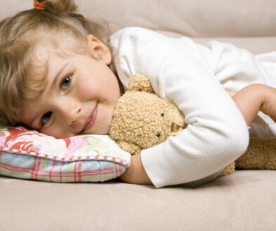 Hospice for Children Girl with Teddy Bear