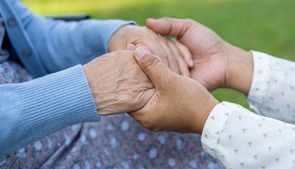 Elderly Hands Showing What Are the Stages of Death