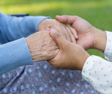 Elderly Hands Showing What Are the Stages of Death