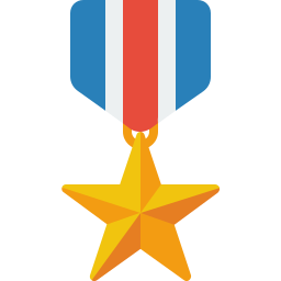 Illustration of a military medal 