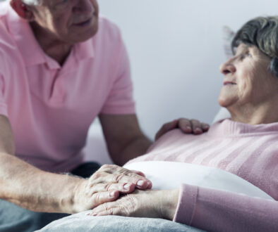 Closeup of an Elderly Man Comforting His Wife Laying Down Can a Hospice Patient Change Their Mind