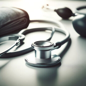 A Stethoscope and Other Medical Care Items