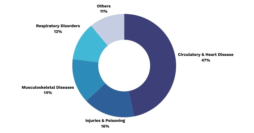 Graphic of Home Health Diagnosis Statistics
