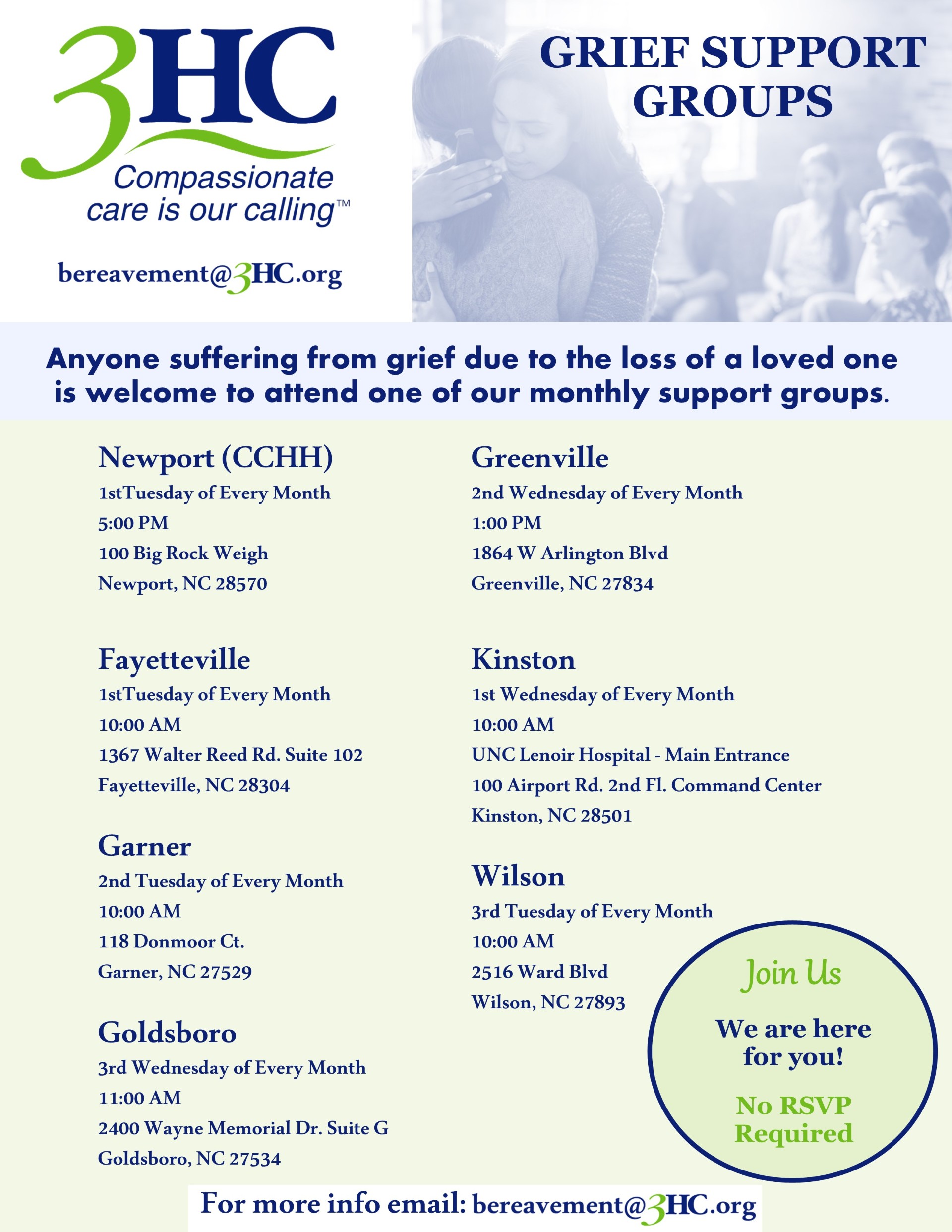Grief Support Groups Flyer